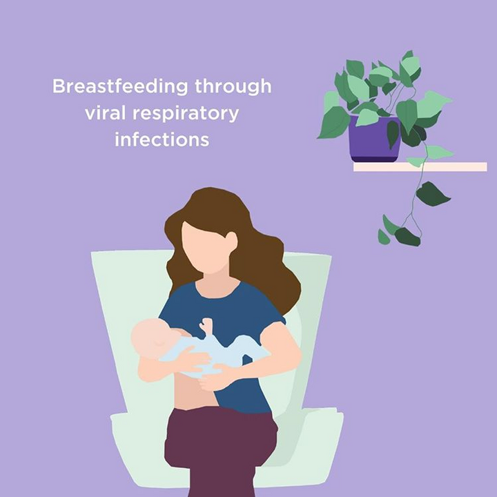 Breastfeeding through viral respiratory infections